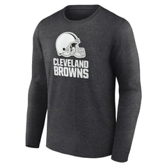 Personalized Name & Number Monochrome Long Sleeve T-Shirt - Cleveland Browns