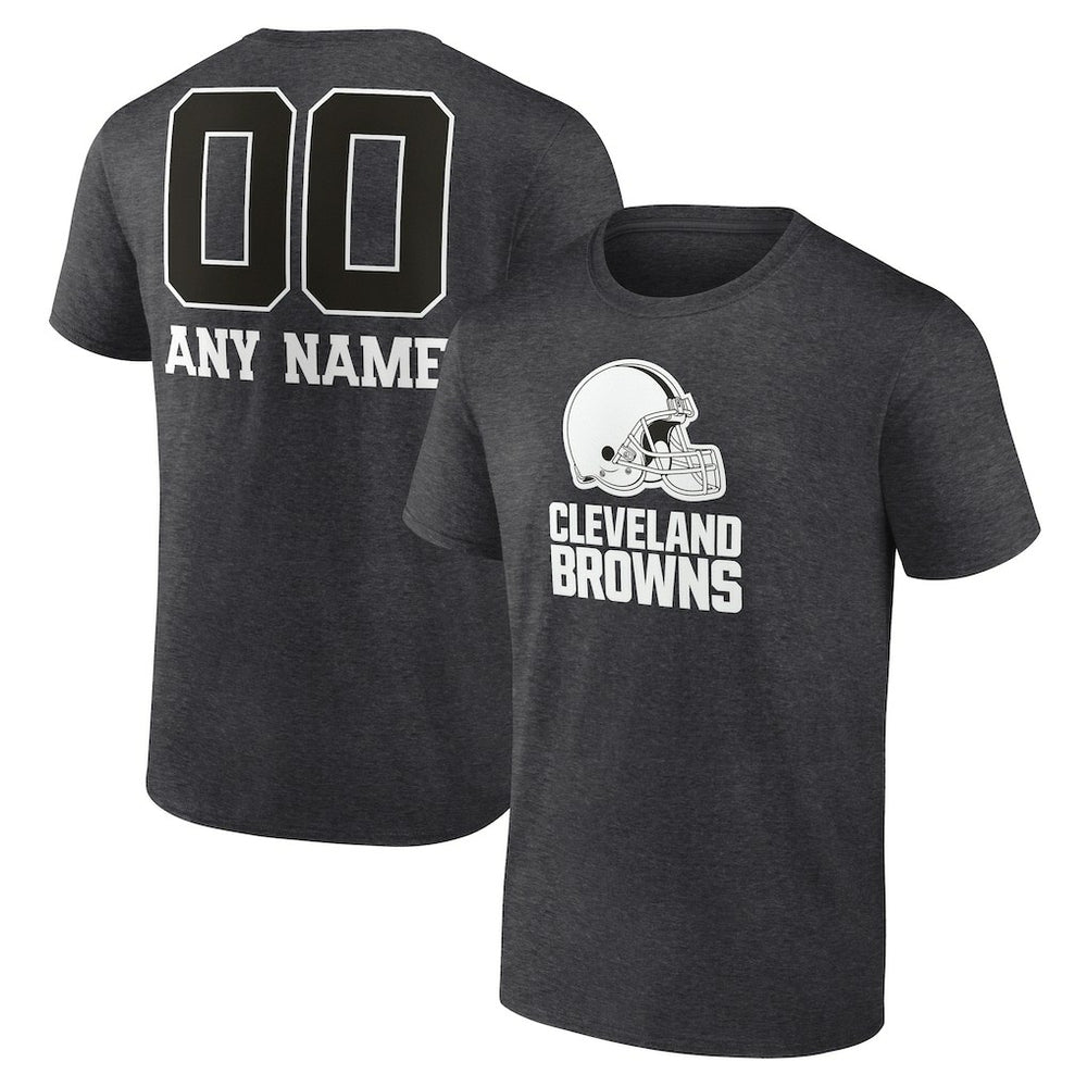 Personalized Name & Number Monochrome T-Shirt - Cleveland Browns