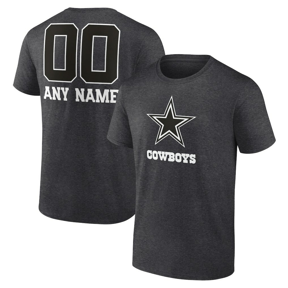 Personalized Name & Number Monochrome T-Shirt - Dallas Cowboys