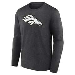 Personalized Name & Number Monochrome Long Sleeve T-Shirt - Denver Broncos