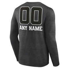 Personalized Name & Number Monochrome Long Sleeve T-Shirt - Denver Broncos