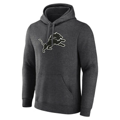 Personalized Name & Number Monochrome Pullover Hoodie - Detroit Lions