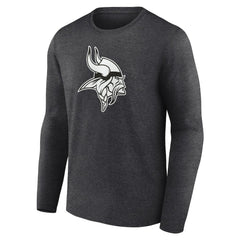 Personalized Name & Number Monochrome Long Sleeve T-Shirt - Minnesota Vikings
