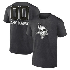 Personalized Name & Number Monochrome T-Shirt - Minnesota Vikings