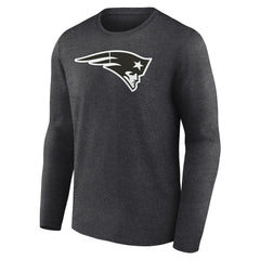 Personalized Name & Number Monochrome Long Sleeve T-Shirt - New England Patriots