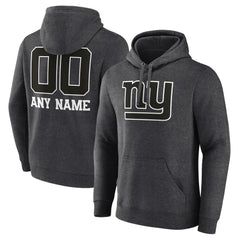 Personalized Name & Number Monochrome Pullover Hoodie - New York Giants