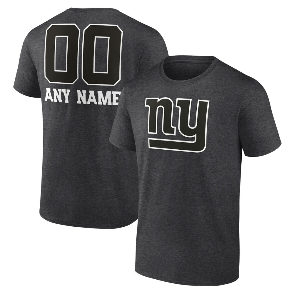 Personalized Name & Number Monochrome T-Shirt - New York Giants