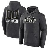 Personalized Name & Number Monochrome Pullover Hoodie - San Francisco 49ers