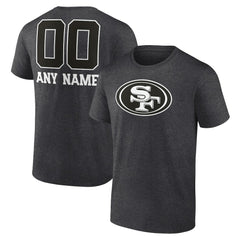 Personalized Name & Number Monochrome T-Shirt - San Francisco 49ers