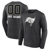 Personalized Name & Number Monochrome Long Sleeve T-Shirt - Tampa Bay Buccaneers