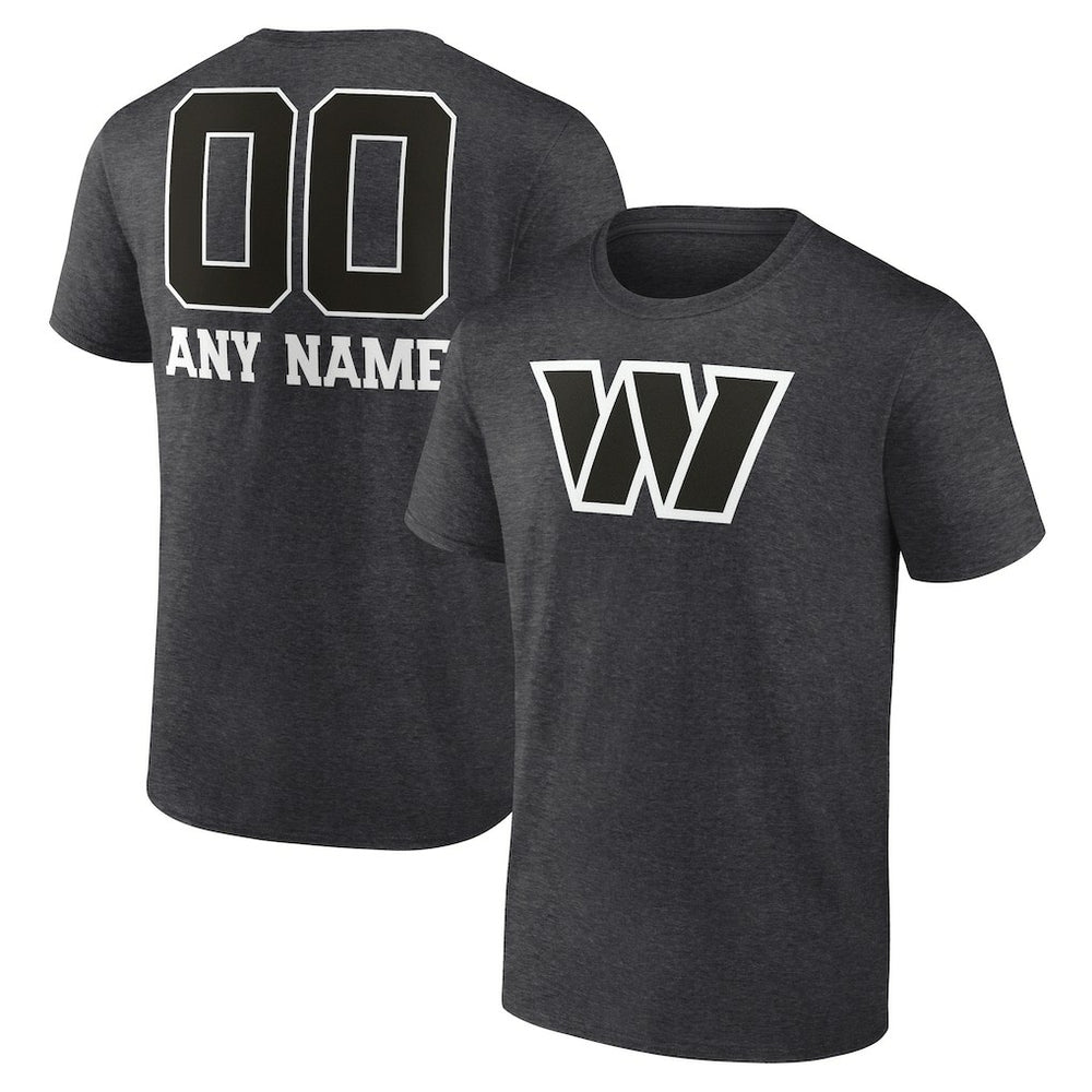 Personalized Name & Number Monochrome T-Shirt - Washington Commanders