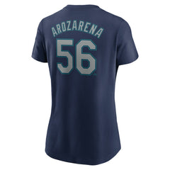 MLB Randy Arozarena Seattle Mariners Nike Women's Cooperstown Collection Fuse Name & Number T-Shirt