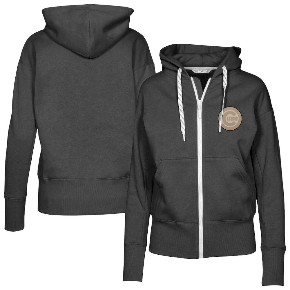 MLB Chicago Cubs Levelwear Women's Gardinia Full-Zip Hoodie