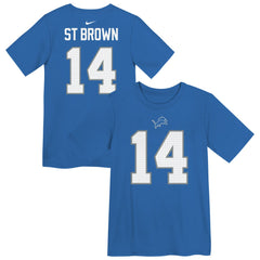 Amon-Ra St. Brown Preschool Player Name & Number T-Shirt - Detroit Lions