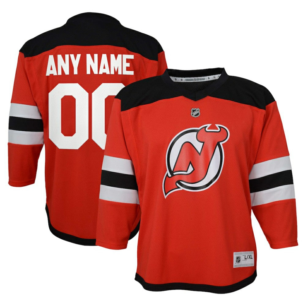 NHL Red New Jersey Devils Youth Replica Custom Jersey
