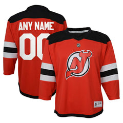 NHL Red New Jersey Devils Youth Replica Custom Jersey