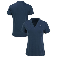 Cutter & Buck Women's Forge Stretch Blade DryTec V-Neck Polo - Los Angeles Chargers