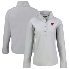 Cutter & Buck Women's Hunts Point Eco Half-Snap Sweatshirt - Buffalo Bills