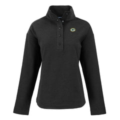 Cutter & Buck Women's Hunts Point Eco Half-Snap Sweatshirt - Green Bay Packers