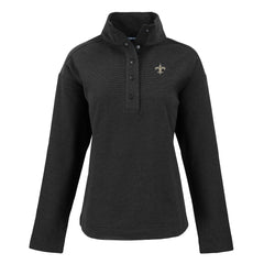 Cutter & Buck Women's Hunts Point Eco Half-Snap Sweatshirt - New Orleans Saints