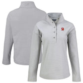 Cutter & Buck Women's Hunts Point Eco Half-Snap Sweatshirt - Tampa Bay Buccaneers