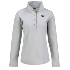 Cutter & Buck Women's Hunts Point Eco Half-Snap Sweatshirt - Washington Commanders