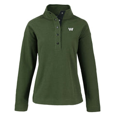 Cutter & Buck Women's Hunts Point Eco Half-Snap Sweatshirt - Washington Commanders