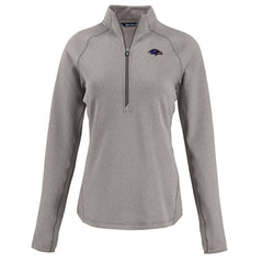 Cutter & Buck Women's Americana Peshastin Eco Fleece Recycled Tri-Blend Raglan Half-Zip Jacket - Baltimore Ravens