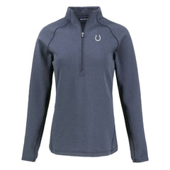 Cutter & Buck Women's Peshastin Eco Fleece Recycled Tri-Blend Raglan Half-Zip Jacket - Indianapolis Colts
