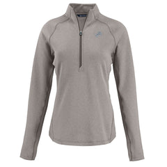 Cutter & Buck Women's Peshastin Eco Fleece Recycled Tri-Blend Raglan Half-Zip Jacket - Detroit Lions