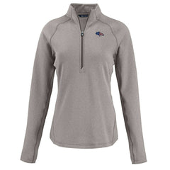 Cutter & Buck Women's Americana Peshastin Eco Fleece Recycled Tri-Blend Raglan Half-Zip Jacket - Denver Broncos