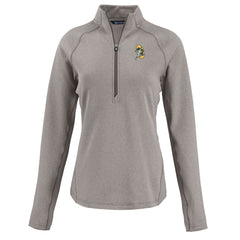 Cutter & Buck Women's Peshastin Eco Fleece Recycled Tri-Blend Raglan Half-Zip Jacket - Green Bay Packers
