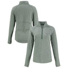Cutter & Buck Women's Peshastin Eco Fleece Recycled Tri-Blend Raglan Half-Zip Jacket - Philadelphia Eagles