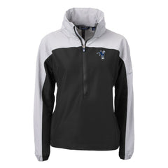 Cutter & Buck Women's Charter Eco Recycled Half-Zip Hooded Anorak Jacket - Indianapolis Colts