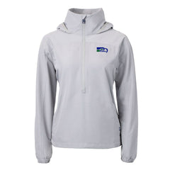 Cutter & Buck Women's Charter Eco Recycled Half-Zip Hooded Anorak Jacket - Seattle Seahawks