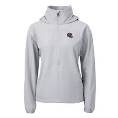 Cutter & Buck Women's Charter Eco Recycled Half-Zip Hooded Anorak Jacket - Tampa Bay Buccaneers