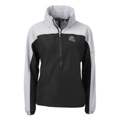 Cutter & Buck Women's Charter Eco Recycled Half-Zip Hooded Anorak Jacket - Detroit Lions
