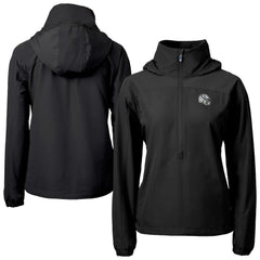 Cutter & Buck Women's Charter Eco Recycled Half-Zip Hooded Anorak Jacket - Indianapolis Colts