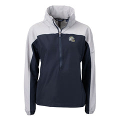 Cutter & Buck Women's Charter Eco Recycled Half-Zip Hooded Anorak Jacket - Los Angeles Chargers