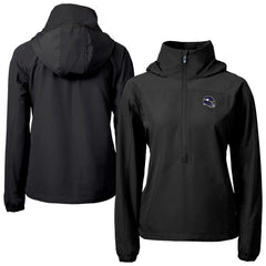 Cutter & Buck Women's Charter Eco Recycled Half-Zip Hooded Anorak Jacket - Minnesota Vikings