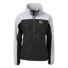 Cutter & Buck Women's Charter Eco Recycled Half-Zip Hooded Anorak Jacket - San Francisco 49ers