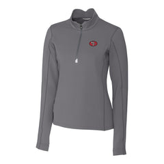 Cutter & Buck Women's Traverse Stretch Quarter-Zip Pullover Top - San Francisco 49ers