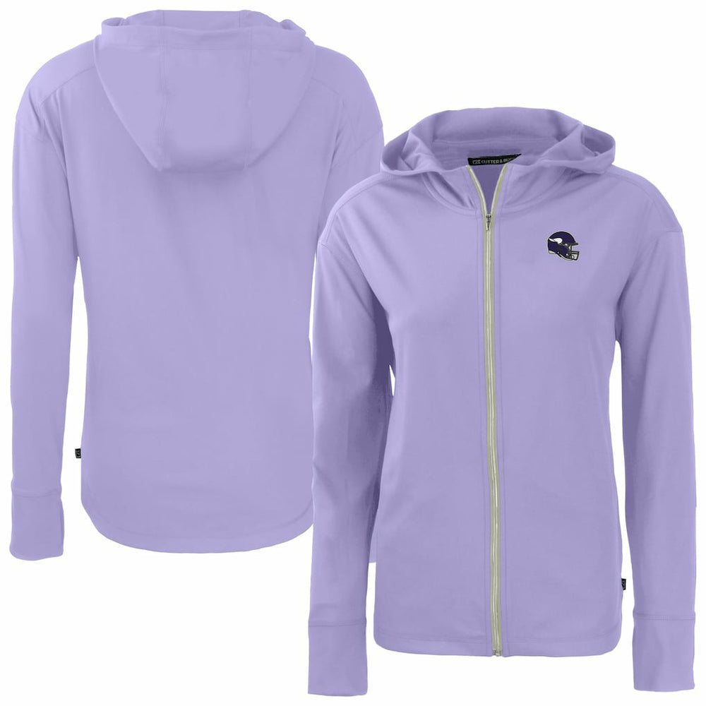 Cutter & Buck Women's Daybreak Eco Recycled Full-Zip Hoodie Jacket - Minnesota Vikings