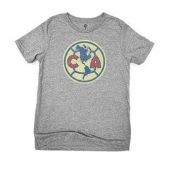 Club America 1863FC Youth Color Badge T-Shirt - Heather Gray
