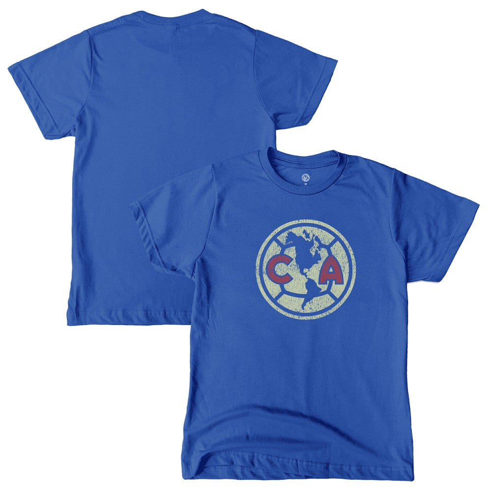 Club America 1863FC Youth Color Badge T-Shirt - Blue