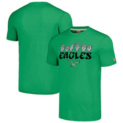 Homage Unisex The NFL ASL Collection by Love Sign American Sign Language T-Shirt - Philadelphia Eagles