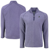 MLB Arizona Diamondbacks Cutter & Buck Peshastin Eco Fleece Recycled Raglan Quarter-Zip Top