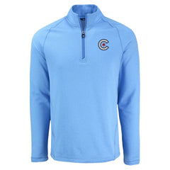 MLB Chicago Cubs Cutter & Buck Peshastin Eco Fleece Recycled Raglan Quarter-Zip Top