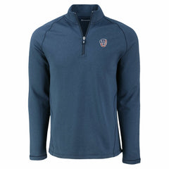 MLB Milwaukee Brewers Cutter & Buck Peshastin Eco Fleece Recycled Raglan Quarter-Zip Top