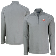 MLB New York Yankees Cutter & Buck Peshastin Eco Fleece Recycled Raglan Quarter-Zip Top